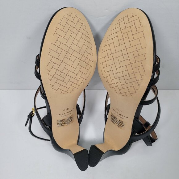 Cole Haan Women's Addie Strappy Black Sandals US Size 6.5B - Picture 9 of 11